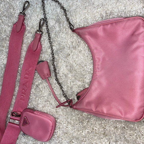Prada Re Edition 2005 Pink Nylon Crossbody - Picture 8 of 13